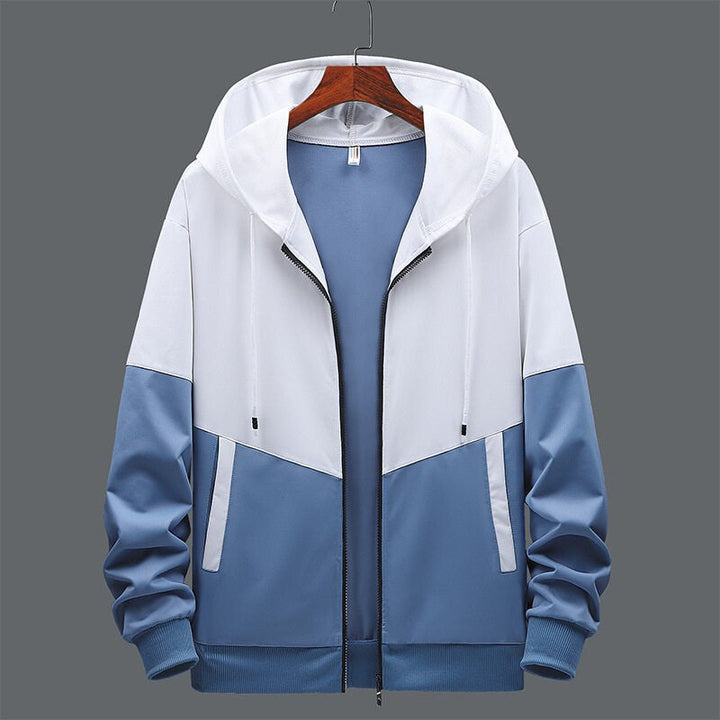 Tweekleurig heren sweatshirt met capuchon en ritssluiting - Nexo