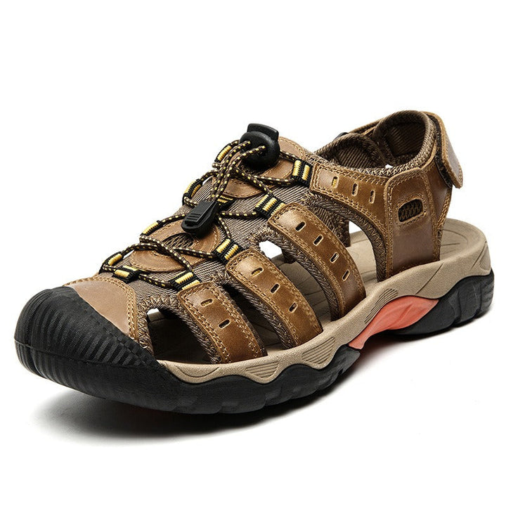 Orthopedische herensandalen outdoor multistripes met dempende zool sportief - Gaël