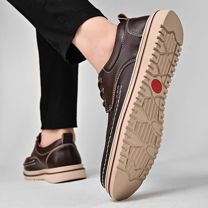 Kunstleren herenschoenen met antislipzool - Eduardo