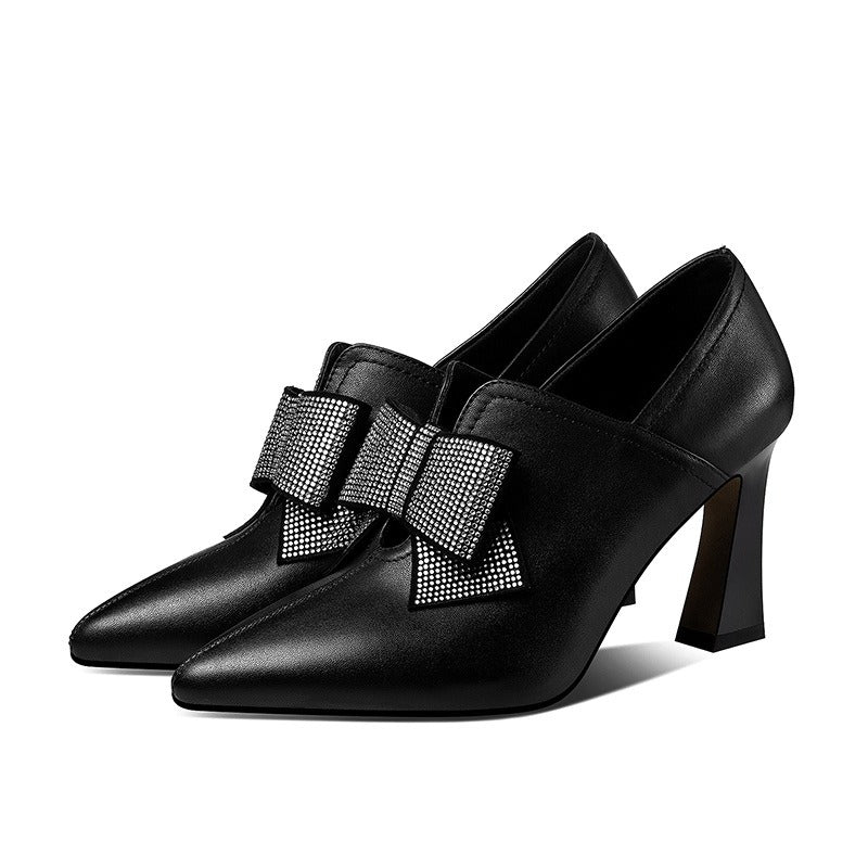 Elegante damesschoenen met hak en strik - Clara