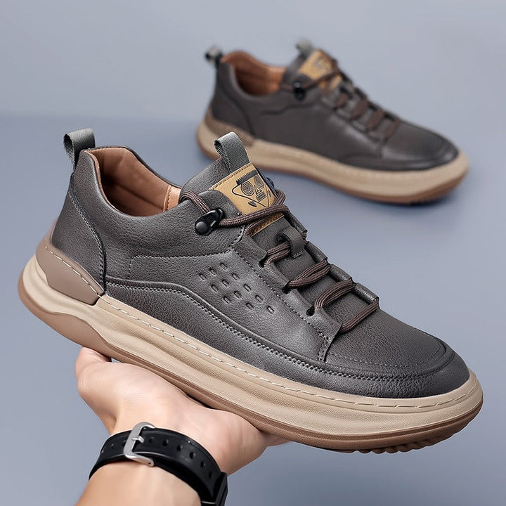 Sportschoenen voor heren van synthetisch leer met elastische veters - Édgar