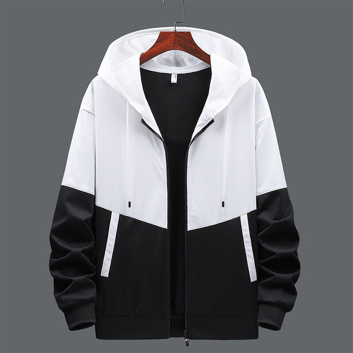 Tweekleurig heren sweatshirt met capuchon en ritssluiting - Nexo