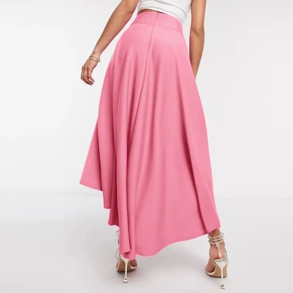 Asymmetrische damesrok met hoge taille - Tamara