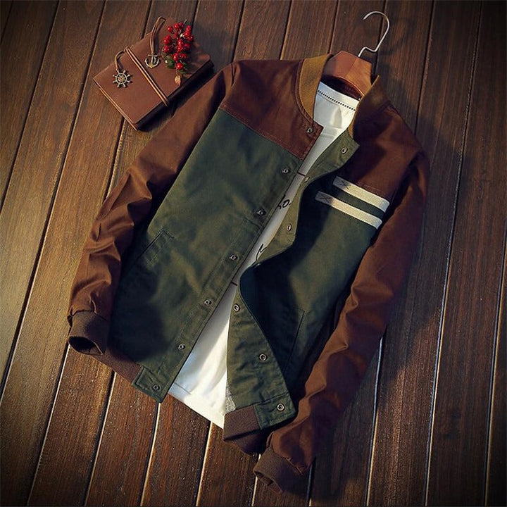 Nonchalant herenjack met tweekleurig design - Nael