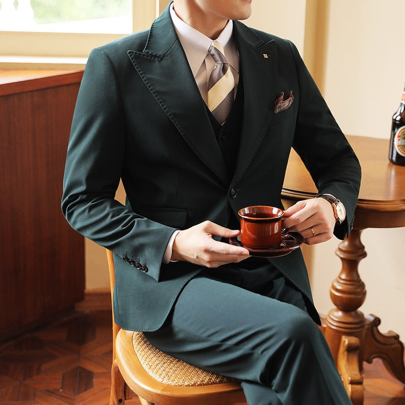 Herenkostuum 3-delig slim fit directiestijl - Joris