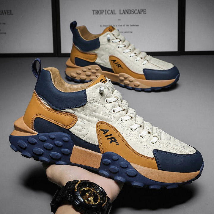 Sneakers met hoge reliëfzool - Varek