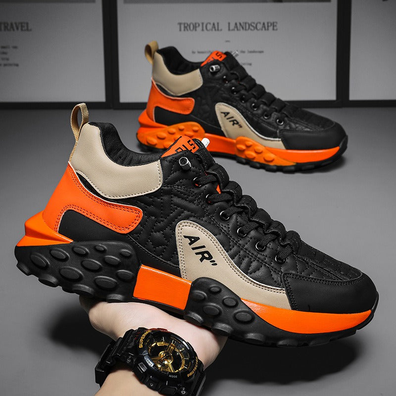 Sneakers met hoge reliëfzool - Varek