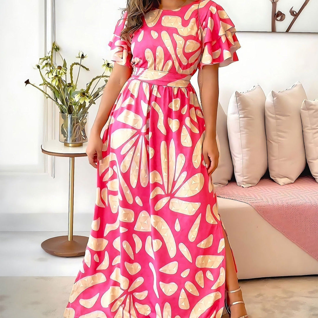 Off shoulder lange jurk vrouw - Adara