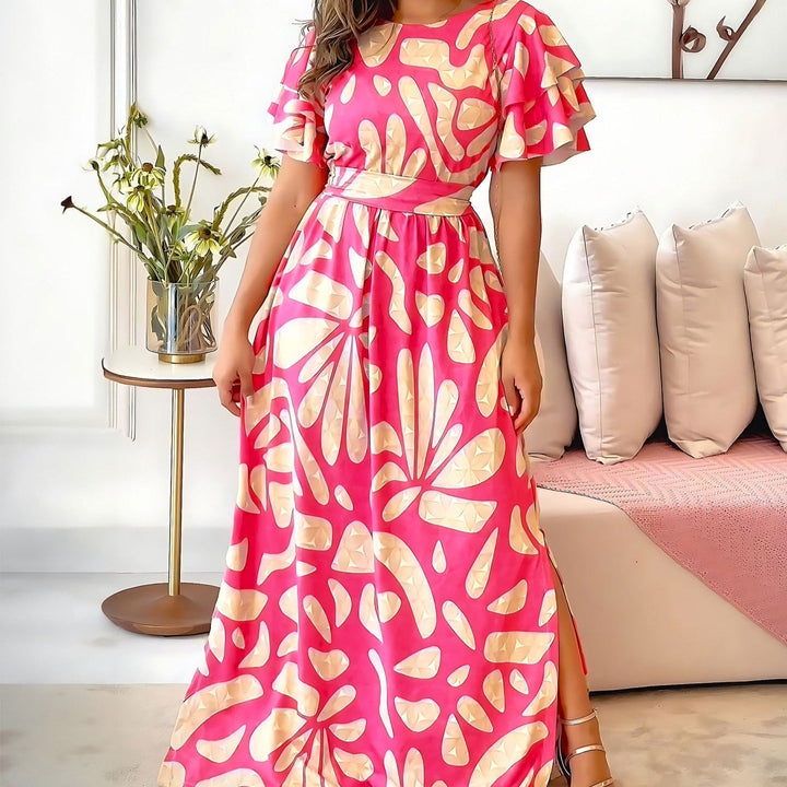 Off shoulder lange jurk vrouw - Adara