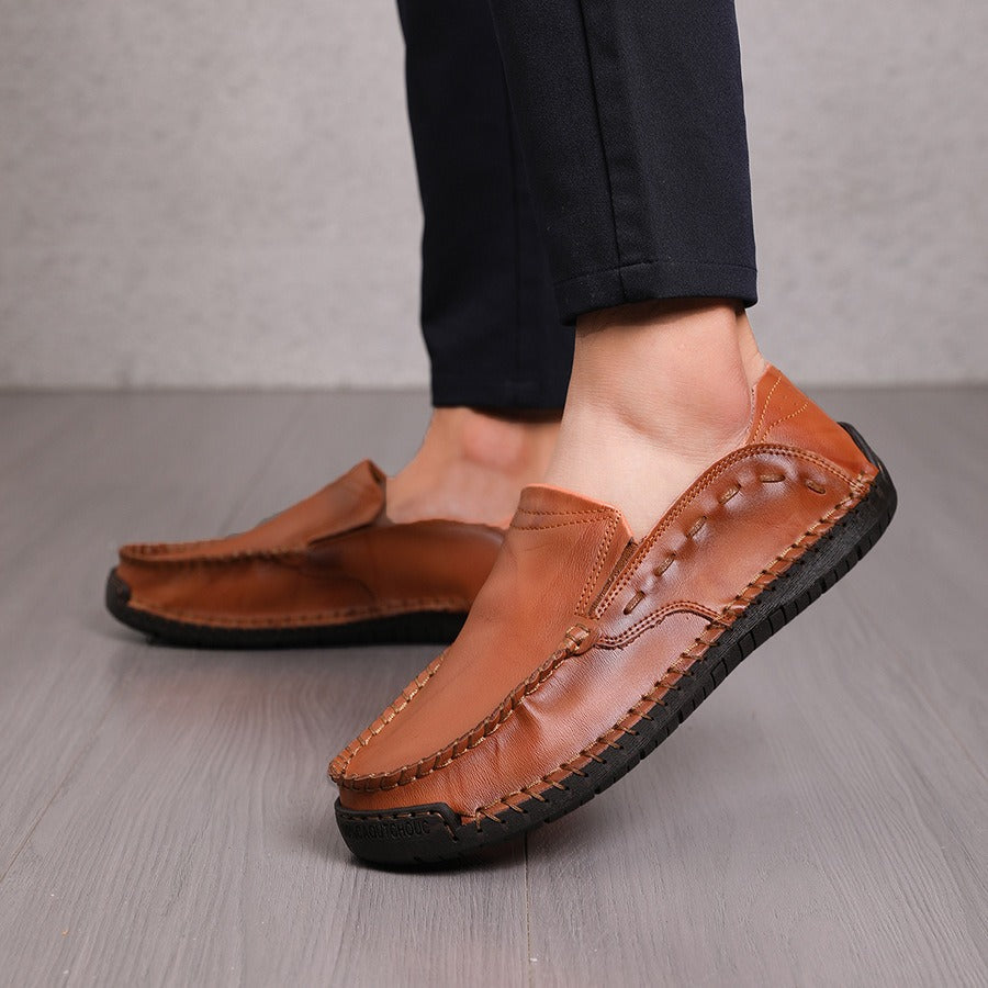 Heren loafers van handgenaaid synthetisch leer - Braulio