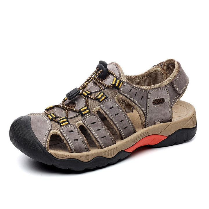 Orthopedische herensandalen outdoor multistripes met dempende zool sportief - Gaël