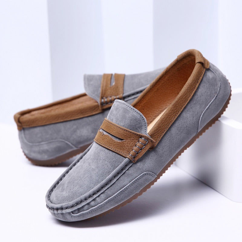 Heren casual loafers zacht suède klassieke stijl - Thierry