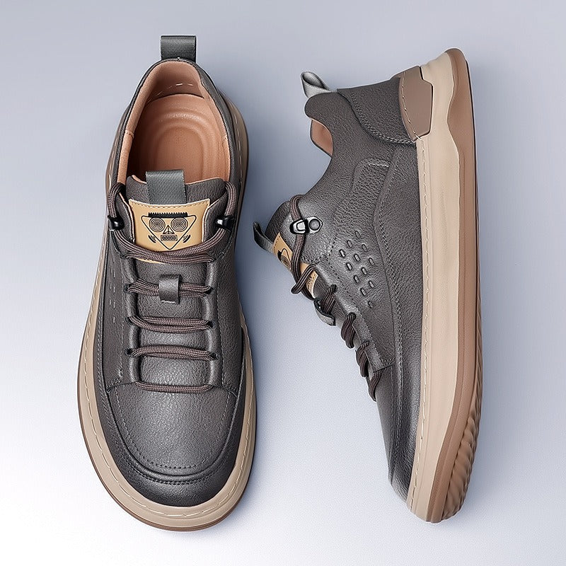 Sportschoenen voor heren van synthetisch leer met elastische veters - Édgar