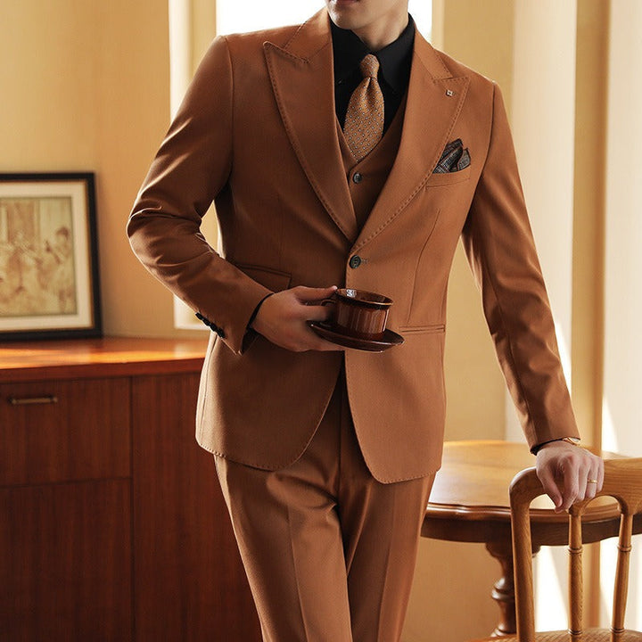 Herenkostuum 3-delig slim fit directiestijl - Joris