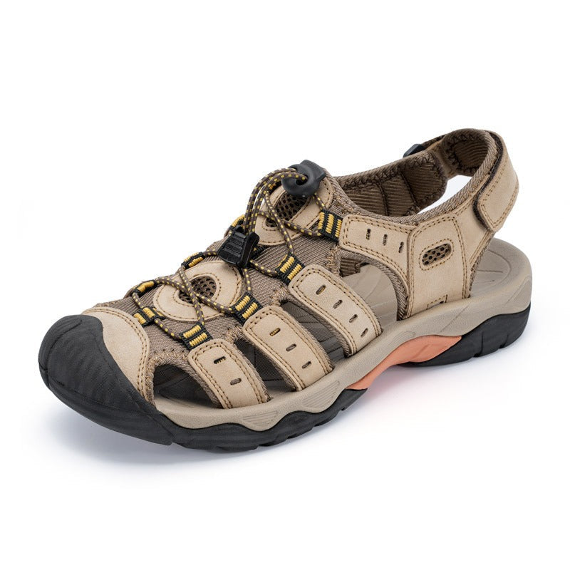 Orthopedische herensandalen outdoor multistripes met dempende zool sportief - Gaël