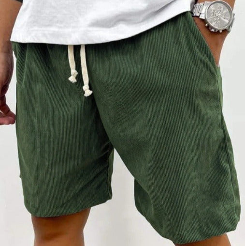 Heren casual corduroy short medium relaxed fit - Eland