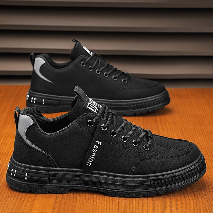 Heren sneaker met dikke zool van synthetisch suède - Francisco