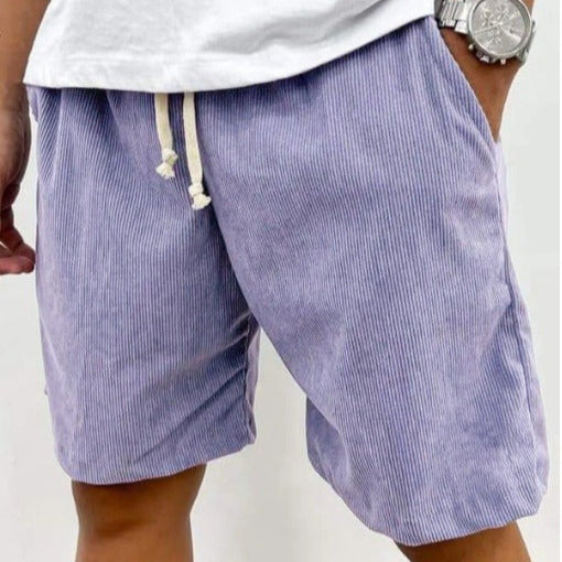 Heren casual corduroy short medium relaxed fit - Eland