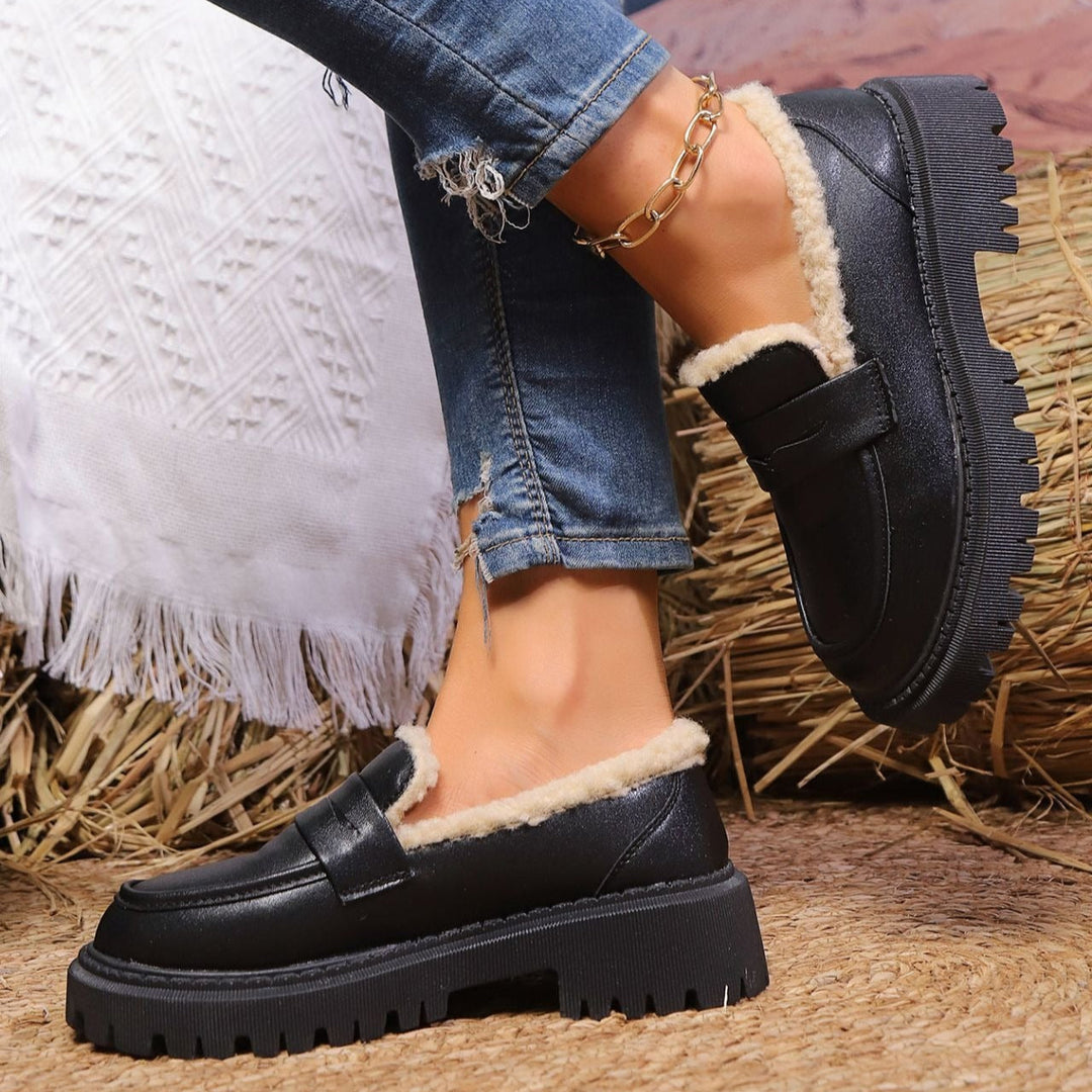 Mocassins met plateau en warme voering - Selia