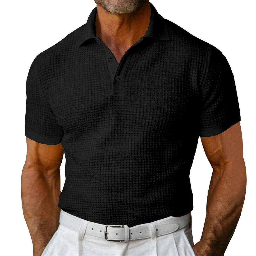 Klassiek poloshirt met wafelmotief voor heren - Dorian