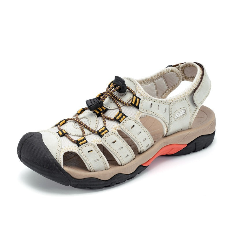 Orthopedische herensandalen outdoor multistripes met dempende zool sportief - Gaël