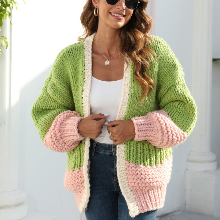 Grof gebreid oversized damesvest - Dayanne