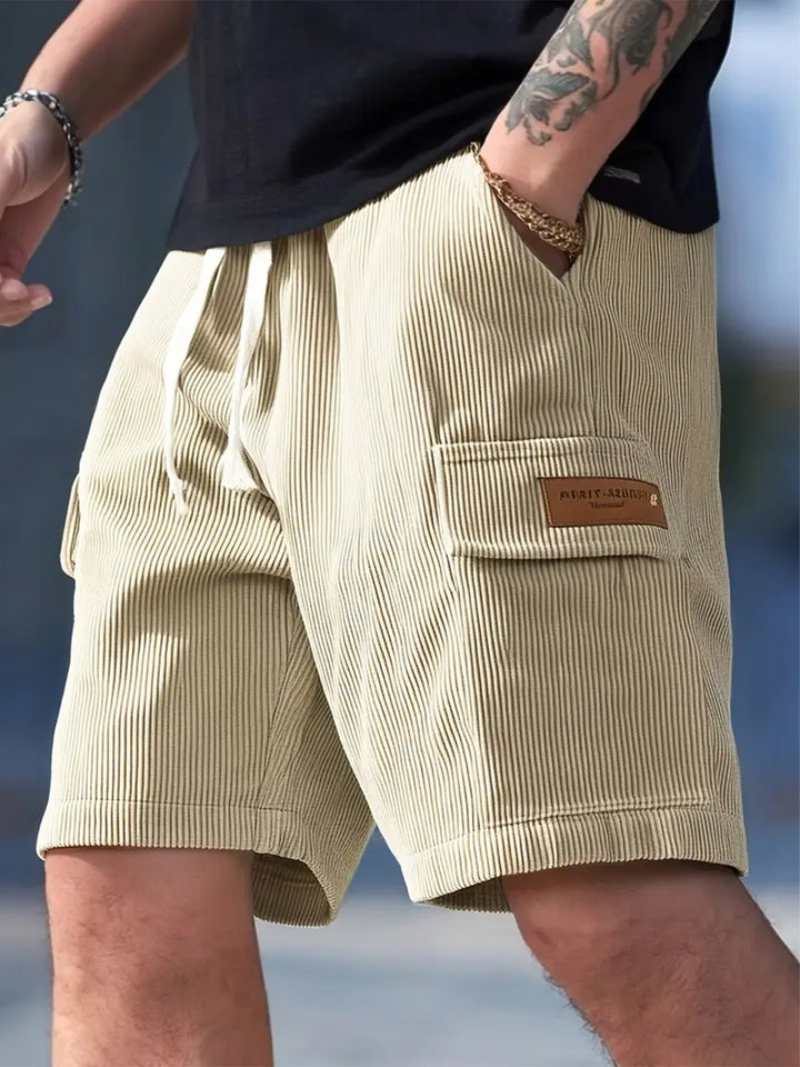 Herenkatoenen geribde bermuda in urban stijl - Camus