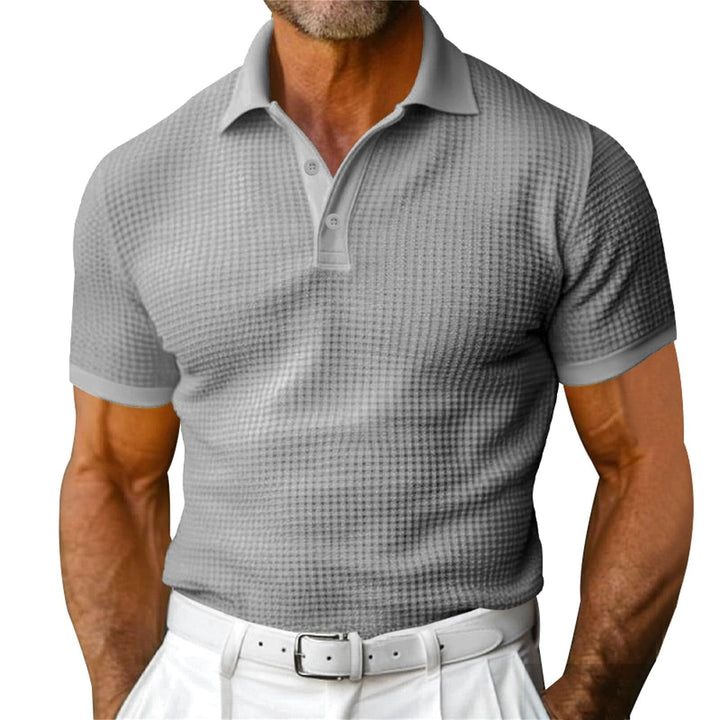 Klassiek poloshirt met wafelmotief voor heren - Dorian
