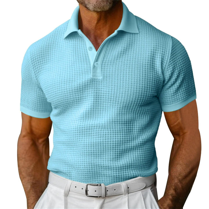 Klassiek poloshirt met wafelmotief voor heren - Dorian