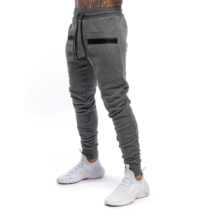 Technisch gebreide heren sportbroek, slim fit - Finn
