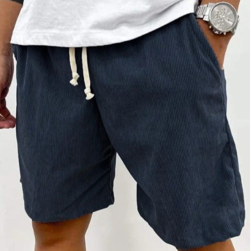 Heren casual corduroy short medium relaxed fit - Eland