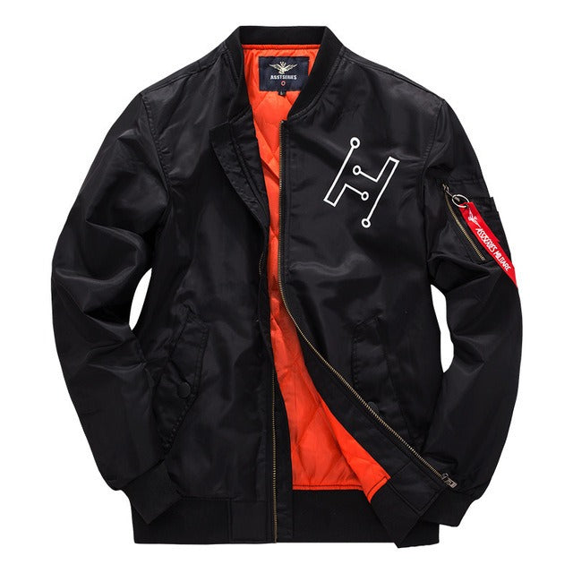 Gewatteerd heren bomberjack in urban stijl met rits - Helix