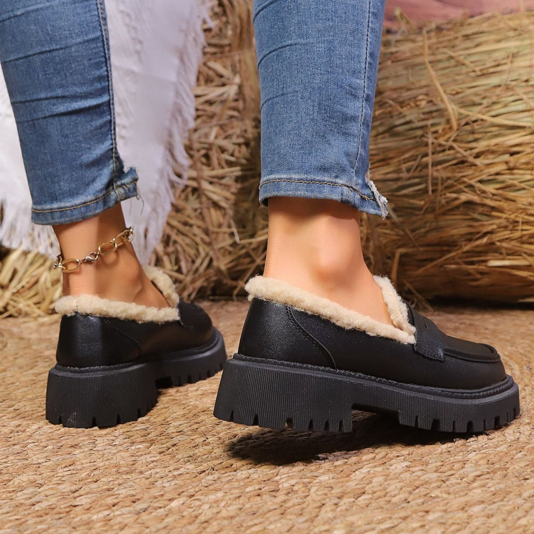 Mocassins met plateau en warme voering - Selia