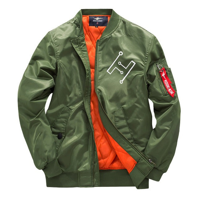 Gewatteerd heren bomberjack in urban stijl met rits - Helix