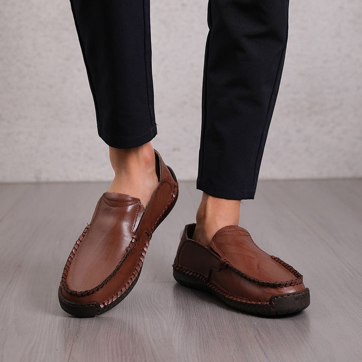 Heren loafers van handgenaaid synthetisch leer - Braulio