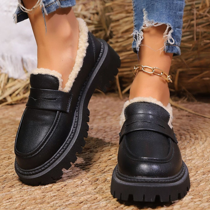 Mocassins met plateau en warme voering - Selia