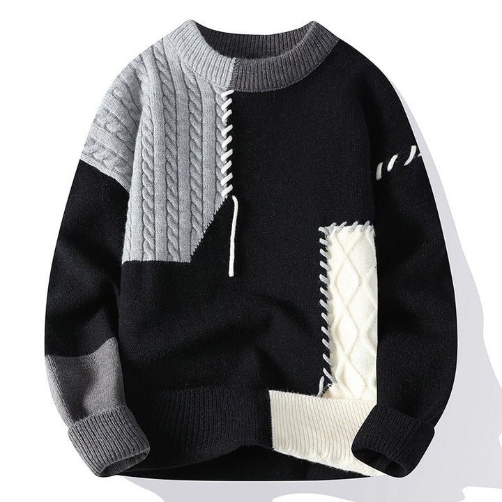 Patchwork trui man - Renloch