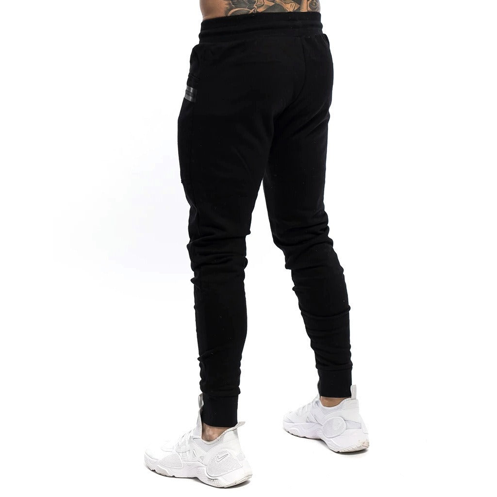 Technisch gebreide heren sportbroek, slim fit - Finn