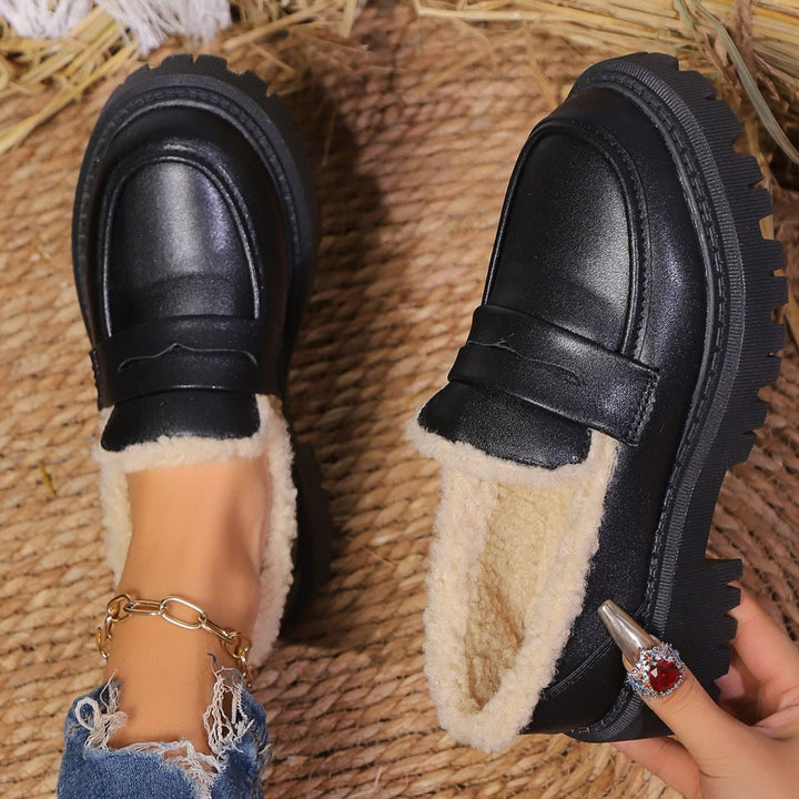 Mocassins met plateau en warme voering - Selia