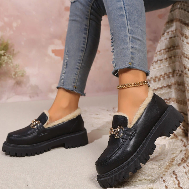 Mocassins met plateau en warme voering - Selia