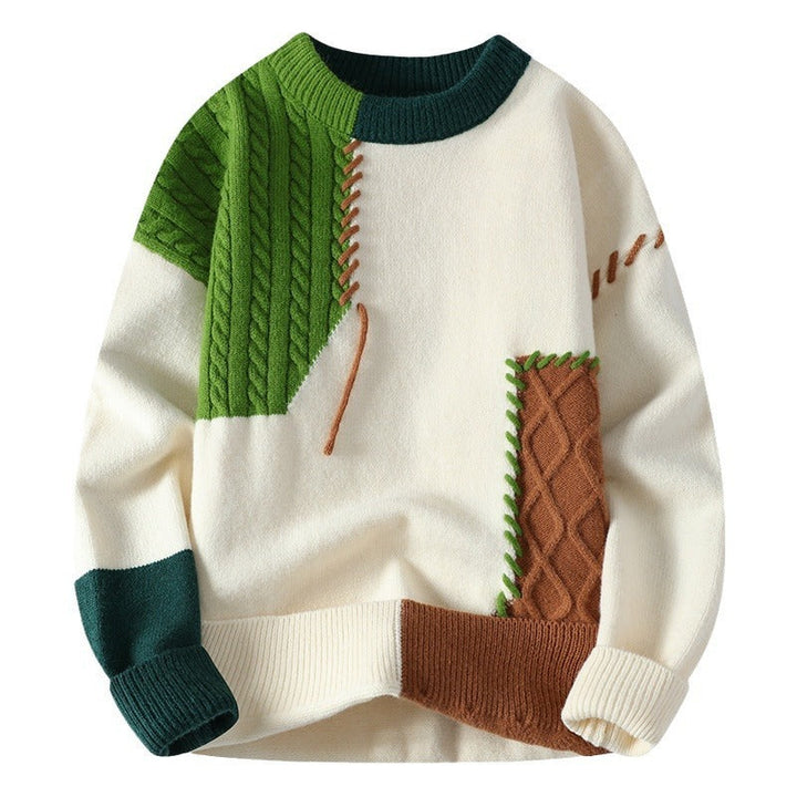 Patchwork trui man - Renloch