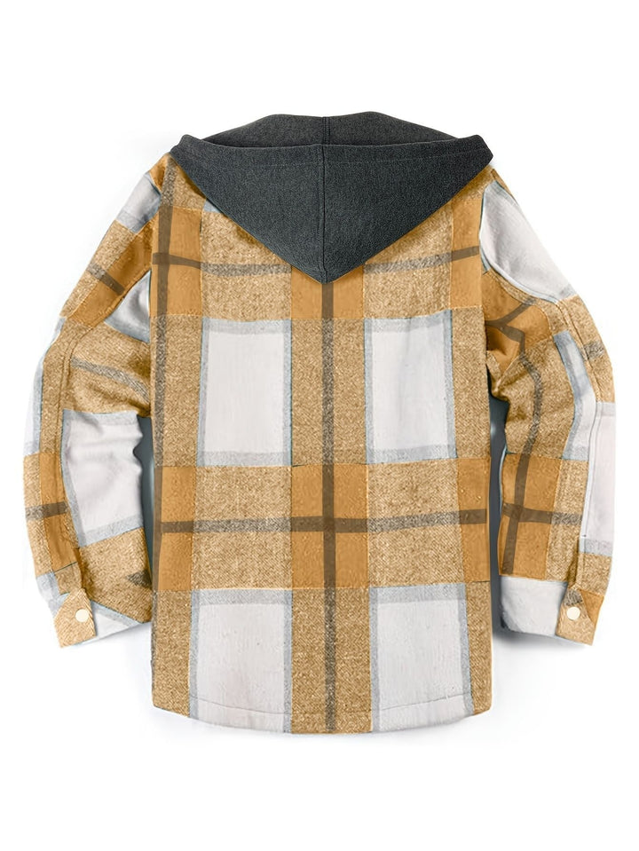 Geruite herenjack met capuchon - Pilato