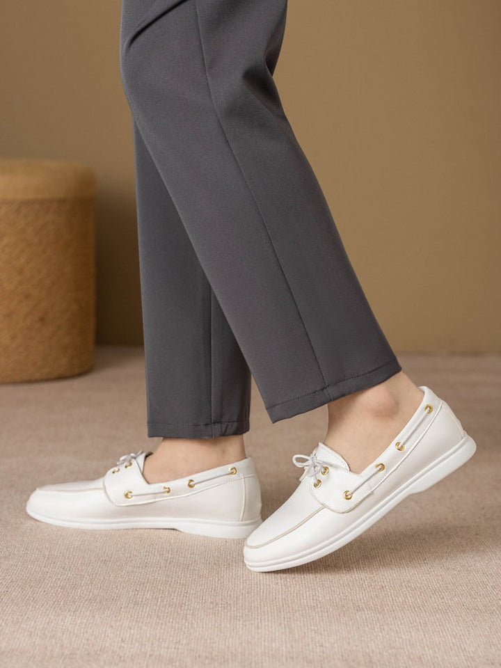 Herenmocassins van synthetisch leer met veterdetail - Carlos