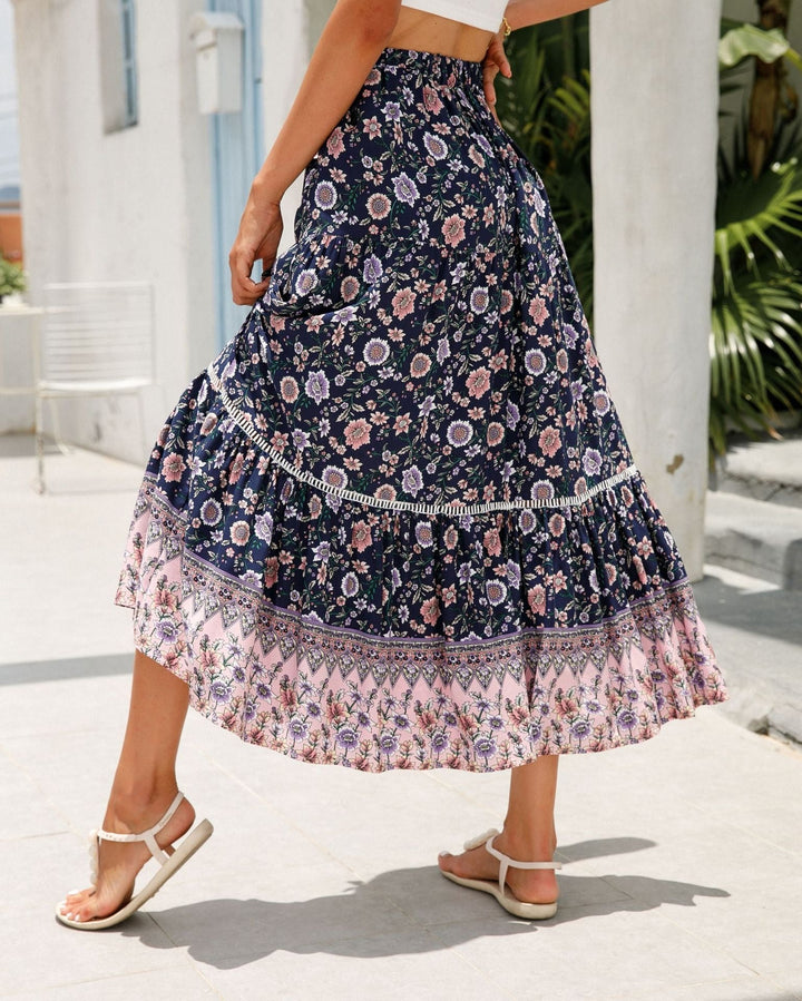 Damesrok bohemian bloemenprint - Vianey