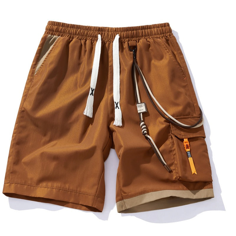 Sportieve herenshort met decoratieve zijzak - Victor