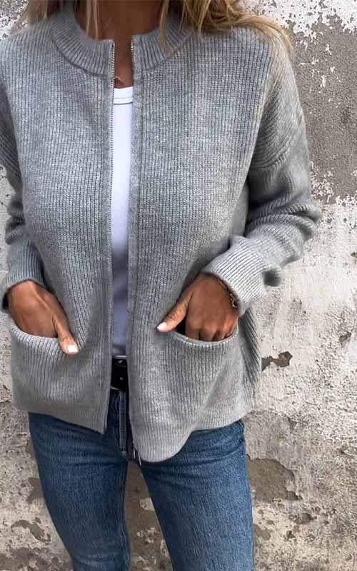 Marcia - Knus vest met rits - comfort en stijl in één