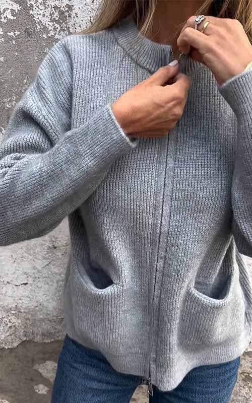Marcia - Knus vest met rits - comfort en stijl in één