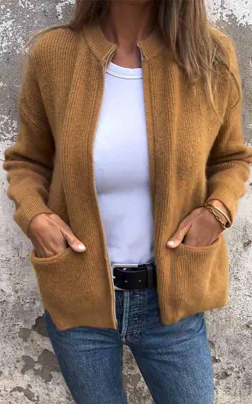 Marcia - Knus vest met rits - comfort en stijl in één