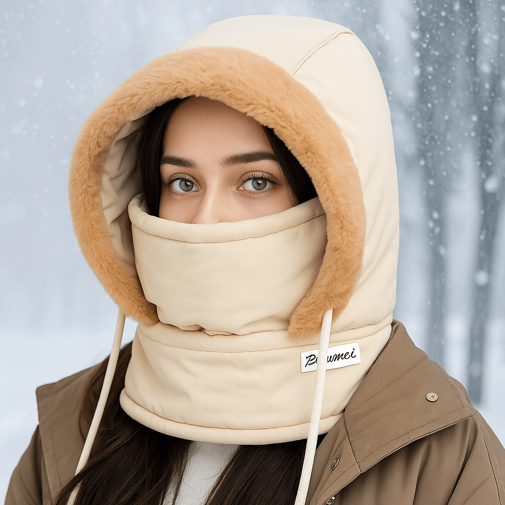 Lämpövuorattu Pipo Täydellisellä Suojalla - EmiyoSuomi - Lämpimät pipot