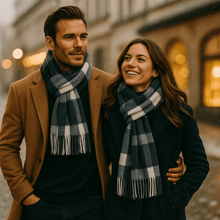 Herensjaal in warme en klassieke mix - Emeric